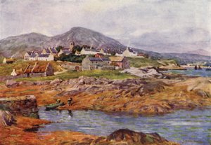 Vesnice Roundstone, hrabství Galway od Alfred Heaton Cooper