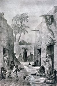 Ulice Almees egyptských tanečnic, Egypt, 1872