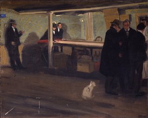 Večer v klubu, kolem roku 1902