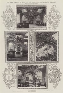Nové nádraží De Luxe na železnici Paříž-Lyons-Středomoří od Alfred Hugh Fisher