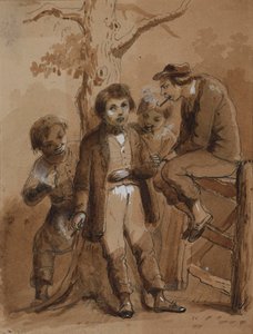 Opilý Sam od Alfred Jacob Miller