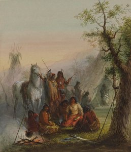 Tábor Indiánů od Alfred Jacob Miller