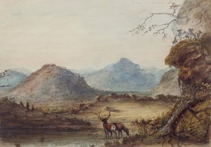 Formations of Rock near the Sweet Water, c.1837 (akvarel na papíře) od Alfred Jacob Miller