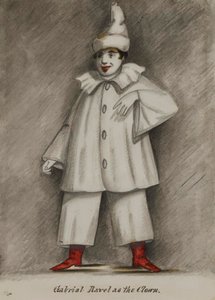 Gabriel Ravel jako klaun od Alfred Jacob Miller