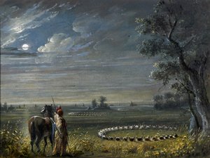 Léčebné kruhy od Alfred Jacob Miller