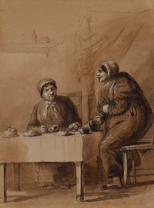 Sairey Gampová a Betsy Prigová od Alfred Jacob Miller