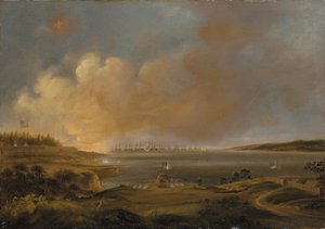 Bitva o Fort McHenry od Alfred Jacob Miller