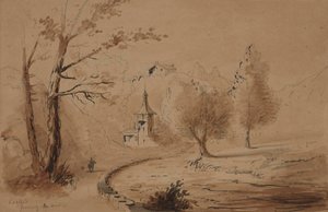 Pohled na panství od Alfred Jacob Miller