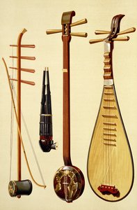 Huqin a luk, sheng, sanxian a pipa, čínské nástroje z 