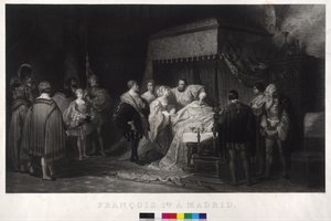 Francouzský král František I. v zajetí v Madridu