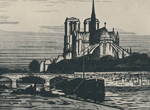 Notre Dame De Paris, 1919 od Alfred Latour