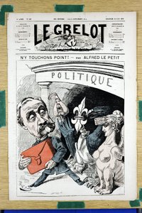 Obálka „“Le Grelot“, číslo 166, Satirický v barvách od Alfred Le Petit