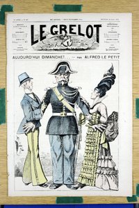 Obálka „“Le Grelot“, číslo 167, Satirický v barvách