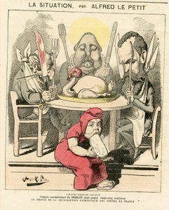 Obálka „“ Le Grelot “, číslo 47, Satirique en Couleurs od Alfred Le Petit