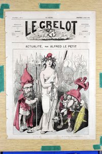 Obálka „“Le Grelot“, číslo 50, Satirický v barvách od Alfred Le Petit