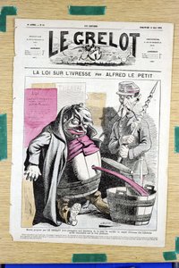 Obálka „“Le Grelot“, číslo 58, Satirický v barvách od Alfred Le Petit