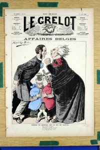 Obálka „“Le Grelot“, číslo 697, Satirický v barvách od Alfred Le Petit