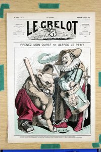 Obálka „The Grelot“, číslo 51, Satirický v barvách od Alfred Le Petit