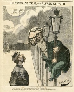 Ilustrace Alfred Le Petity (1841-1909) pro obálku Le Grelot od Alfred Le Petit