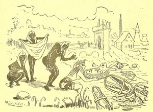 Ilustrace Alfreda Le Peta (1841-1909) v Gros-Jean et son cure od Alfred Le Petit