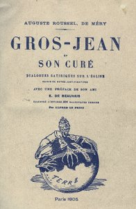 Ilustrace Alfreda Le Petité (1841-1909) pro obálku Gros-Jean a jeho lék od Alfred Le Petit