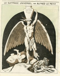 Ilustrace Alfreda Le Petity (1841-1909) pro obálku Le Grelot od Alfred Le Petit