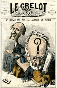 Victor Hugo a Muž, který se směje. Karikatura
