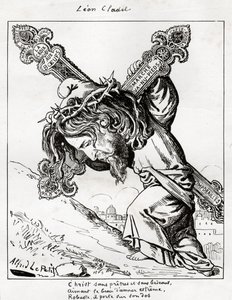 karikatura Leona Cladela, kolem 1875-80 (rytina) od Alfred Le Petit
