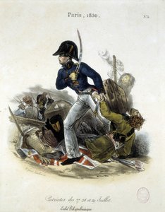Polytechnik během revoluce 1830 Lemercier.