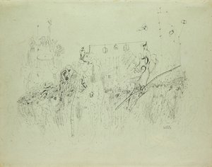 Bez názvu, cca 1941-42 (indický inkoust na papíře)
