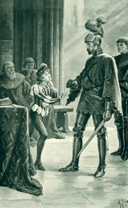Admirál Sir Andrew Wood a James IV, ilustrace z „Historie skotského lidu“ od Thomase Thomsona od Alfred Pearse