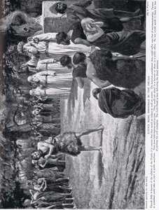 Spravedlnost vykonávaná druidy, ilustrace z „Hutchinsonových dějin národů“, kolem roku 1910 od Alfred Pearse