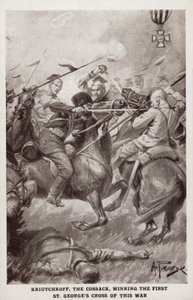 Krutchkoff, kozák, vyhrál první kříž svatého Jiří z první světové války od Alfred Pearse
