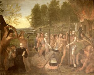 Umučení tří jezuitských kněží, 1649 od Alfred Pommier