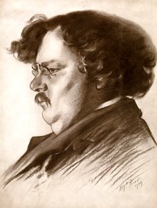 Gilbert Keith Chesterton, anglický spisovatel, 1909 1910.
