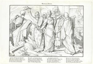 Také tanec smrti, deska I od Alfred Rethel
