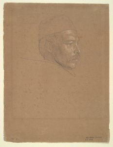 Studie člověka od Alfred Rethel