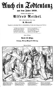 Totentanz 1848: Smrt je odeslána na Zemi od Alfred Rethel