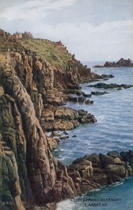Cliffs and Armored Knight, Lands End od Alfred Robert Quinton