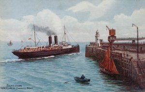 Folkestone, odplutí Lamanšského člunu od Alfred Robert Quinton