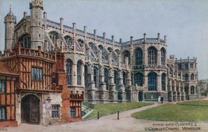 Horse-shoe Cloisters a St Georges Chapel, Windsor od Alfred Robert Quinton