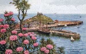 Lantern Hill and Pier, Ilfracombe, (Rhododendron Time) od Alfred Robert Quinton