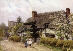 Norton, poblíž Evesham, Worcester (barevné lito) od Alfred Robert Quinton