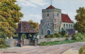 Kostel Steyning od Alfred Robert Quinton