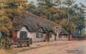 The Cat and the Fiddle Inn, New Forest od Alfred Robert Quinton