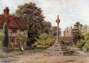 The Cross, East Hagbourne, Berkshire od Alfred Robert Quinton