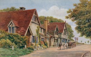 Tudorovy domy v Rottingdean od Alfred Robert Quinton