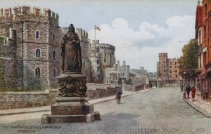 Socha Viktorie a přístup k hradu, Windsor od Alfred Robert Quinton
