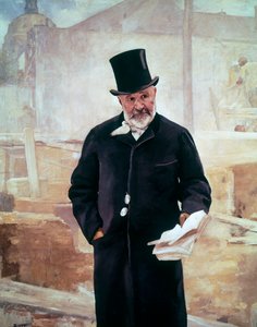 Portrét Jean-Charles Adolphe Alphand (1817-1891), francouzský inženýr, Olej na plátně Alfred Philippe Roll (1846-1919) od Alfred Roll