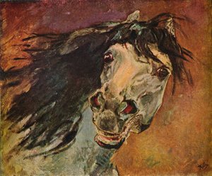 Hlava andaluského koně, c1910 od Alfred Roll